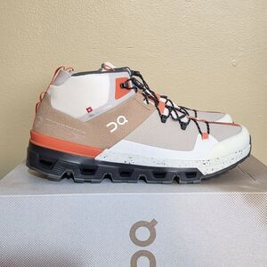 On Cloudtrax Chai Ivory Trail Hiking Boots 53.99056 Men's Size 9.5